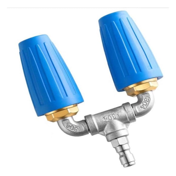 4000 PSI Pressure Washer Dual Turbo Nozzle, 4-6 GPM 1/4 Quick Connect Rotating Spray Tip for High Pressure Cleaning, Industrial Grade Power Washer Accessory