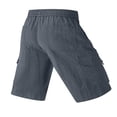 thumbnail image 5 of HappyYEE Men’s Elastic Waist Cargo Shorts, Loose Bermuda Shorts with Multi Pockets, Casual Outdoor Sports Bottoms XXL, 5 of 9