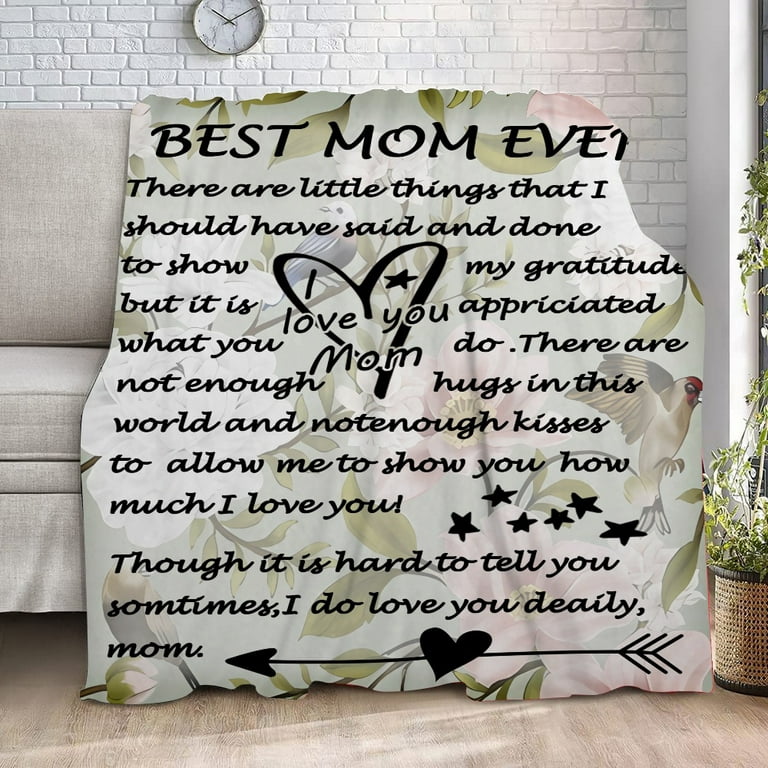 Gifts for Mom, Mothers Day Birthday Gifts for Mom, Mom Birthday Gifts, Mom  Gifts, for Mom, Mom Christmas Day Gifts, Mom Birthday Gifts from Daughter  Son Soft Throw,59x79'' 