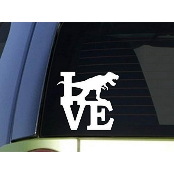 T Rex Love *H943* 6 inch Sticker decal t rex dinosaur fossils