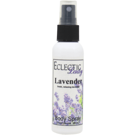Lavender Body Spray, Eclectic Lady, Hydrating Mist, Unisex, 2 oz