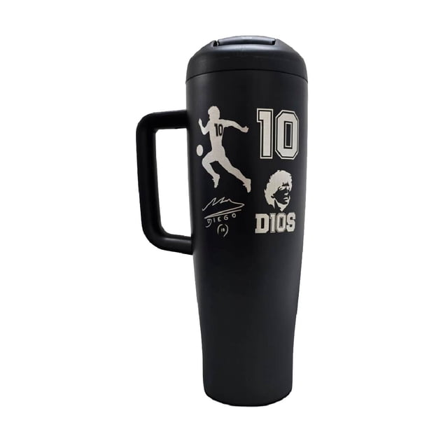 Termo Acero Inoxidable Maradona Negro 1.2 Litros
