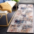 thumbnail image 2 of SAFAVIEH Phoenix Maralyn Abstract Runner Rug, Ivory/Blue Rust, 2'2" x 9', 2 of 8