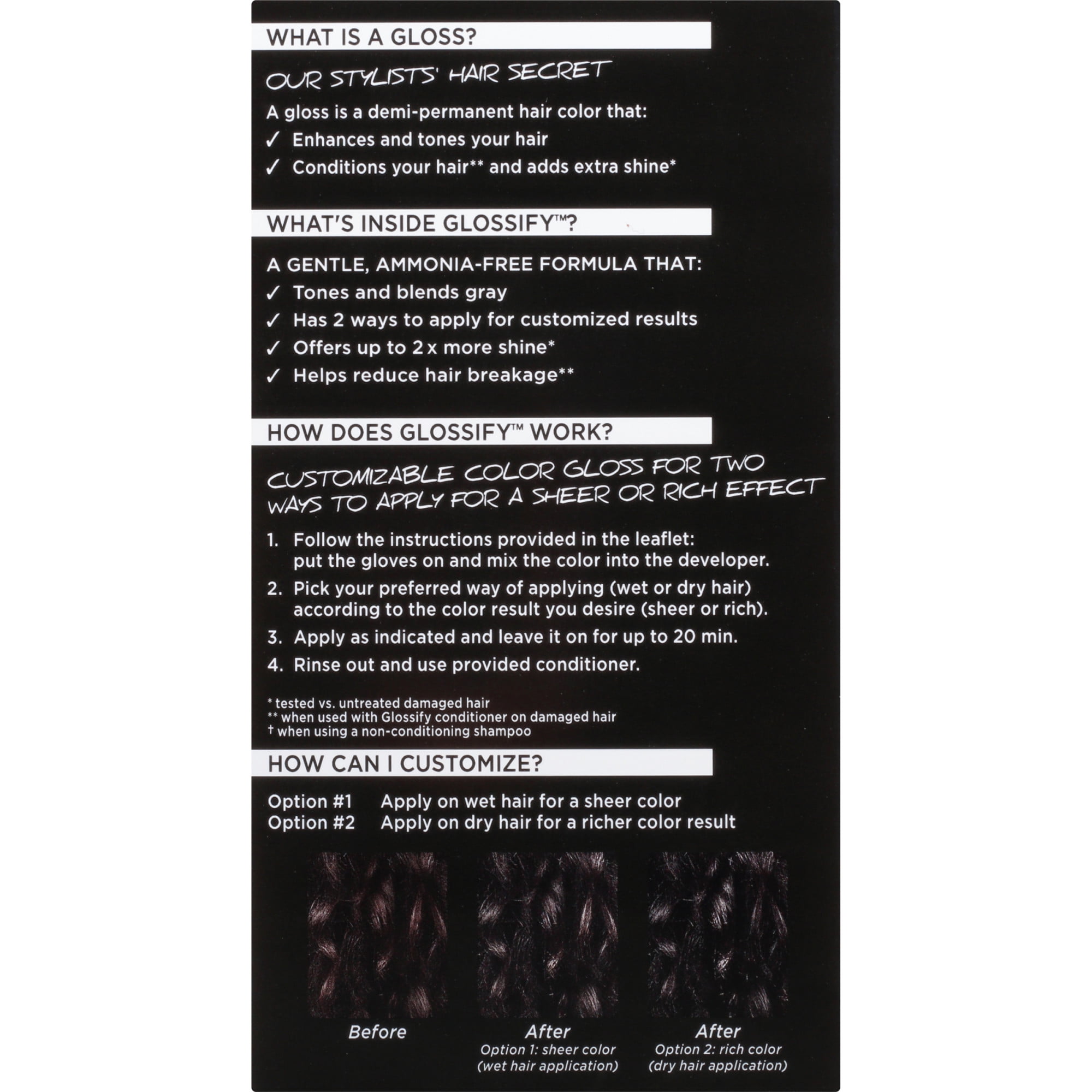 Schwarzkopf Glossify Customizable Color Gloss, Ash Brown