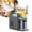 Gray, variant on Smoothie Maker - Large capacity ice cream maker, no ice required, self-cleaning, 5 preset modes, suitable for home, bar, restaurant (grey)