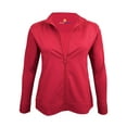 thumbnail image 2 of ACTIVE UNIFORMS Women's Ultra Soft Stretch Zip Up Scrub Jacket (Red, Medium), 2 of 6