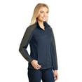 thumbnail image 4 of Port Authority Ladies Active Colorblock Soft Shell Jacket-XS (Dress Blue Navy/ Grey Steel), 4 of 6