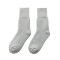 thumbnail image 5 of Eoperou 1 Pair Mid-Tube Ribbed Cuffs High Elasticity Women Socks Winter Solid Color Thickened Fleece Lining Snow Socks, 5 of 8