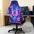 thumbnail image 4 of Xixirimido Butterfly Floral Galaxy Print Gaming Chair Covers Stretch Removable Washable Computer Reclining Gaming Chair Protector Slipcovers with Armrest Covers, 4 of 8