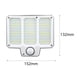 thumbnail image 2 of Lámpara solar de pared, luz solar exterior, luz de , iluminación de paisaje, para patio, 2 of 8