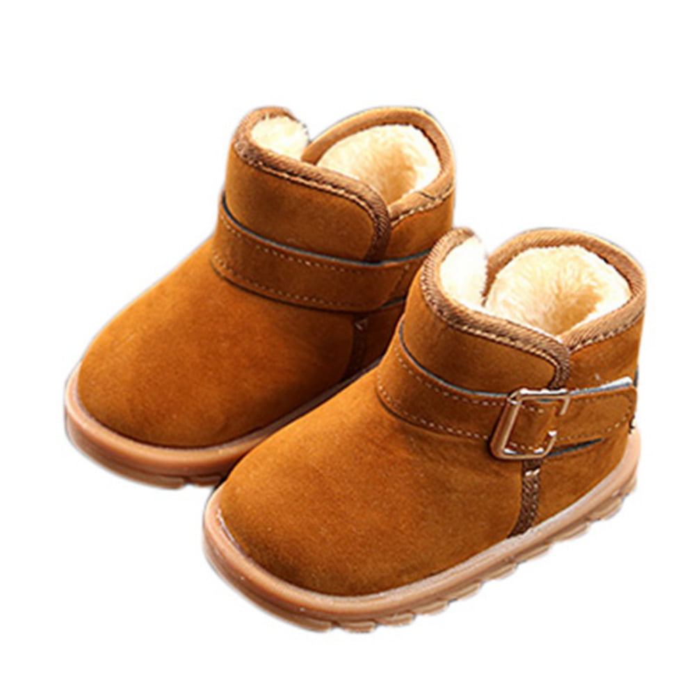 Details about   Fashion Winter Boots for Girls Waterproof Boots for Kids PU Leather Snow Shoes