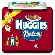 Huggies Newborn Diapers Starter Set, 40-Count (Pack of 2)
