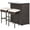 Beige, variant on Chateauy 3 Pieces Patio Rattan Wicker Bar Table Stools Dining Set - Space-Saving Outdoor Pub Table Set with Footrest, Ideal for Lawn, Poolside, Deck