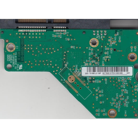 WD6400AAKS-22A7B2, 2061-701590-L01 06P, WD SATA 3.5 PCB