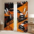 thumbnail image 2 of Homewish Race Car Blackout Curtains Set of 2 (52x84 Each),Extreme Sport Window Curtains,Orange Black Curtains and Drapes For Boys Kids,Breathable Home Decor, 2 of 6
