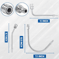 thumbnail image 2 of Pressure Washer Extension Wand - Gutter Cleaner Attachment - 30°, 90°, 120° Curved Rod, 1/4inch Quick Connect, 2 of 6