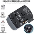 thumbnail image 3 of Travel adapter, universal plug adapter, global travel, 3 of 5