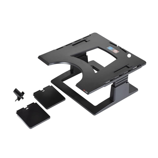 3M LX500 13 Pulgadas x 13 Pulgadas x 4 Pulgadas a 6 Pulgadas 20 Libras. Elevador de Cuaderno Ajustable con Capacidad - Negro