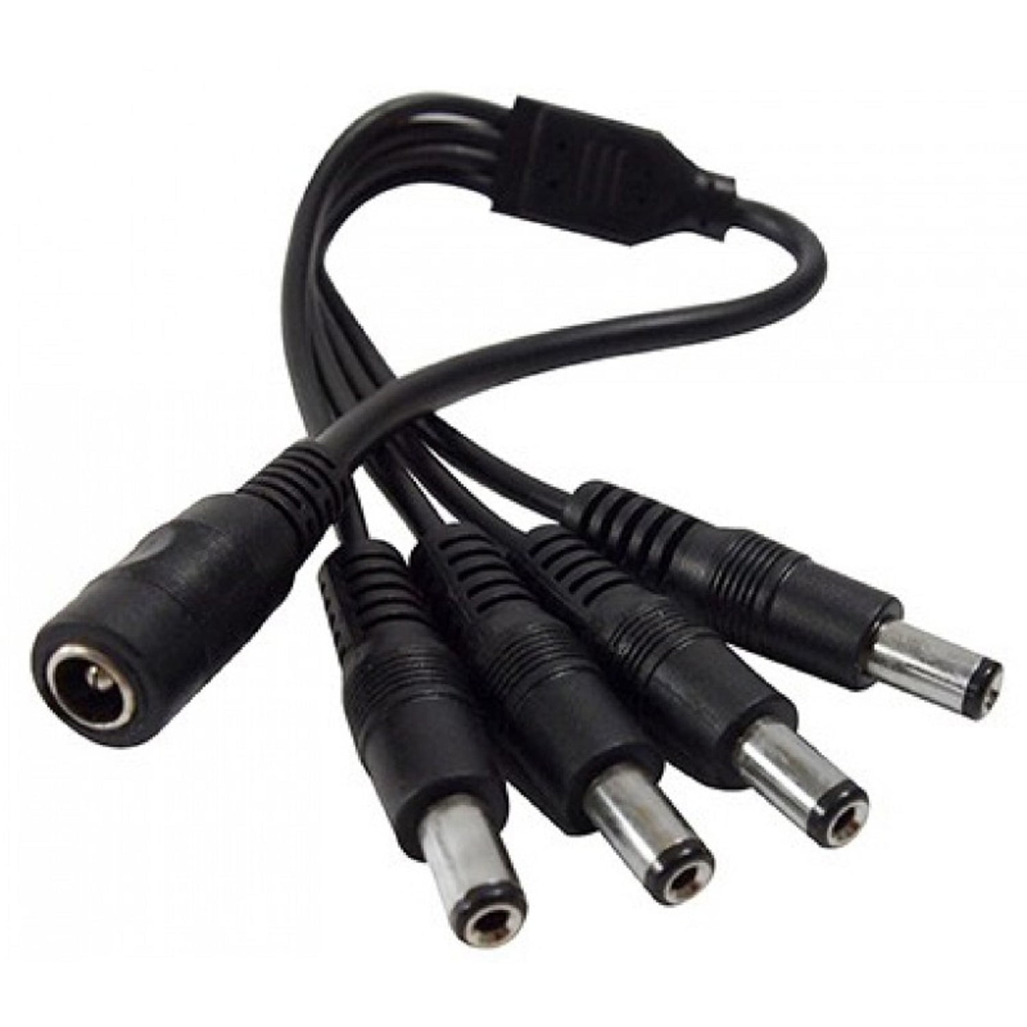 2 Pack CCTV 2-way Power Splitter Cable 1 Female To 2 Male 