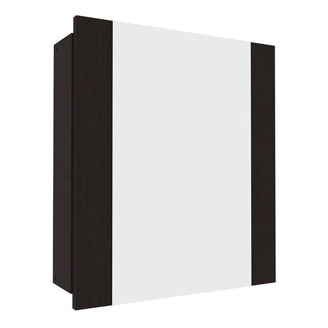 Botiquín con espejo Maderkit PARA BAÑO color Wengue 42,6 cm x 48 cm x 11,5 cm