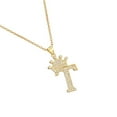 thumbnail image 2 of Guardurnaity InitialNecklacePendantEnglish Letter A to Z Jewellery Charm Chain Crystal Valentine'sDay Birthday Modern Ropa, zapatos y accesorios Miscelánea T 1, 2 of 6