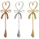 thumbnail image 1 of Cuchara de café de 3 piezas Cuchara para servir de postre Cuchara creativa Bowknot Cuchara mezcladora, 1 of 3