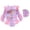 v#157Light Purple3308, variant on Toddler Girls Swimwear Cute Scale Print One-Piece Long Sleeve Crew Neck Slim Fit Knit With Ruffle Hem & Matching Swim Cap For Splash Fun Versatile Swimsuit,Light Purple3,3-5 Years