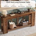 thumbnail image 5 of Tribesigns 2-Tier Console Table with Storage, 70.9" Narrow Long Entryway Table, Farmhouse Entry Sofa Table, 5 of 7