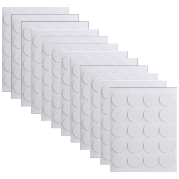 CCOCC 12 Sheets Candle Sticky Dots Double Sided Tape Circle Stickers
