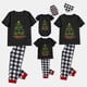 thumbnail image 3 of Pijamas familiares navideños a juego, conjuntos de pijamas negros, gafas de sol, Yree, Navidad en julio, 3 of 3