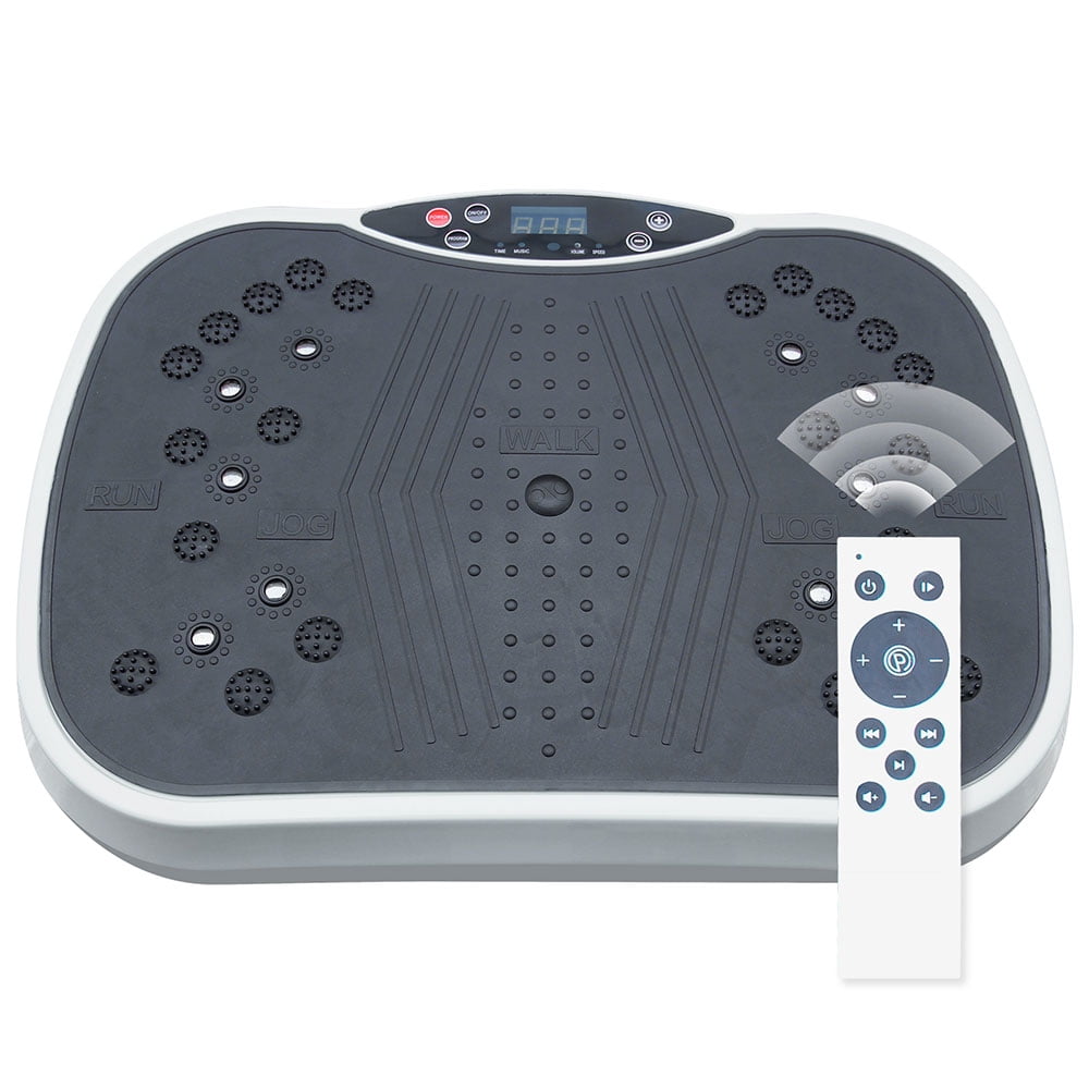 Exercise Machine - Whole Body Workout Vibration Fitness Platform, Home Training Equipment for Weight Loss & Toning Grey