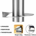 thumbnail image 3 of Stainless Steel Pineapple Corer and Slicer tool, Easy to Use Pineapple Cutter for Core Removal & Slicing, Super Fast Handheld Fruit Corer Slicer Cutter Peeler Kitchen Tool, 3 of 7
