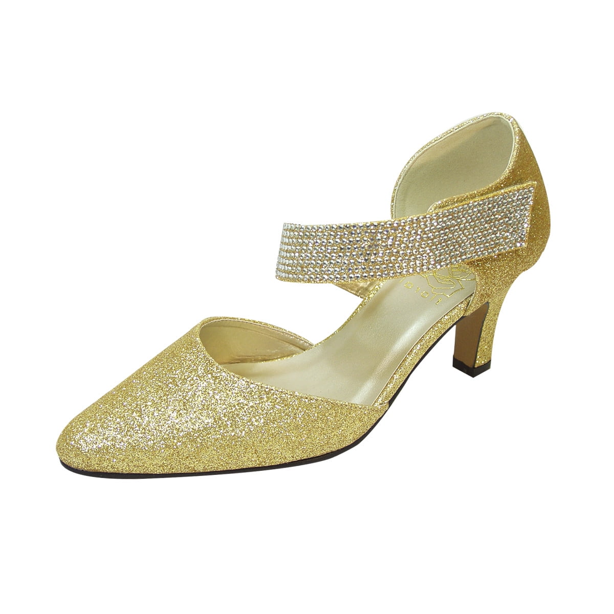 yellow wide width heels