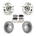 thumbnail image 1 of Transit Auto Front Hub Bearing Assembly Coated Disc Brake Rotors and Semi-Metallic Pads Kit for Car Chevrolet Malibu Buick Regal LaCrosse Limited KBB-103662, 1 of 11