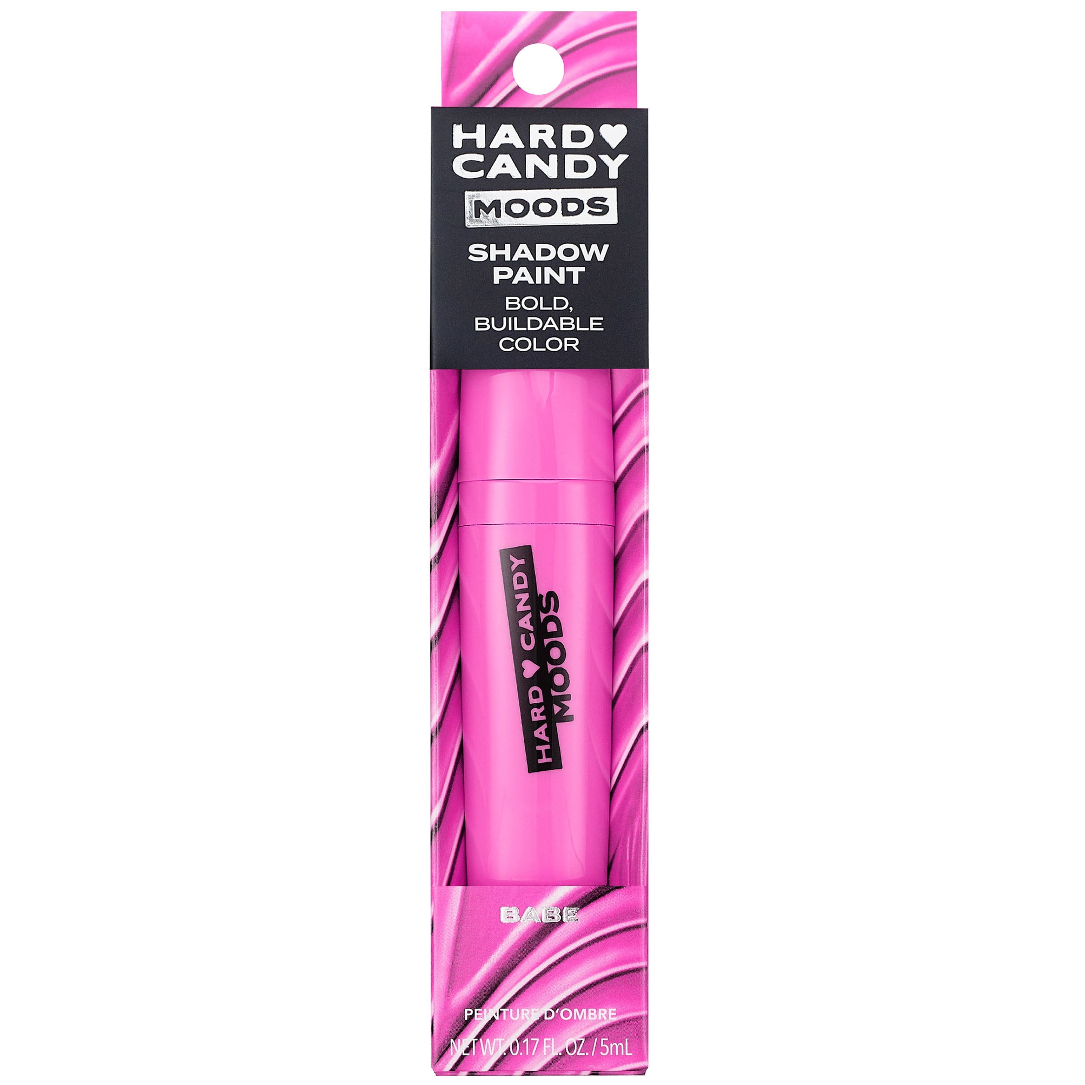 Hard Candy Moods Shadow Paint, Cream Eye Shadow & Shadow Primer, Matte Finish, Babe, Bright Pink
