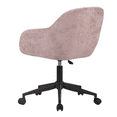 thumbnail image 5 of Impressions Vanity Emily 360 Degree Swivel Vanity Chair with Wheels and Adjustable Seat Height (Pink), 5 of 6