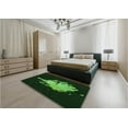 thumbnail image 4 of Ahgly Company Indoor Square Patterned Night Black Area Rugs, 4' Square, 4 of 6