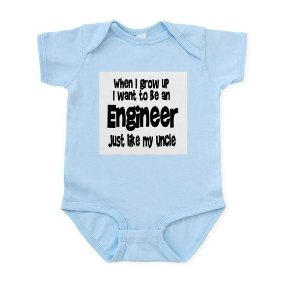 CafePress - WIGU Engineer Uncle Infant Bodysuit - Baby Light Bodysuit, Size Newborn - 24 Months
