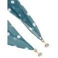 thumbnail image 5 of INSPIRE CHIC Women's 1950s Polka Dots Chiffon Square Scarf, Retro Lightweight Soft Sheer Scarf with Magnetic Buckle 25.6x25.6" Dark Green-White Dots, 5 of 6