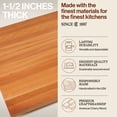 thumbnail image 3 of John Boos Butcher Block Kitchen Countertop, 24" x 25" x 1 1/2", Cherry, 3 of 11