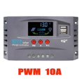 thumbnail image 1 of Controlador de carga solar MPPT 12 V 24 V automático 30 A 20 A 10 A con pantalla LCD USB doble para batería de litio AGM de gel sellada de plomo-ácido, MPPT 10 A 12 V 24 V automático, gris, 1 of 5