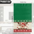 thumbnail image 3 of SCRAWLGOD Christmas Elk Snowflake Green Red 3 Piece Recliner Headrest Cover PU Leather Sofa Headrest Protector Non Slip Couch Head Rest Covers for Recline Chair,Living Room,17x27in, 3 of 7