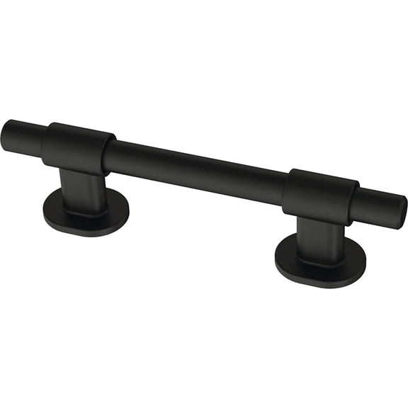 (5-Pack) Adjustable Drawer Pulls/Cabinet Handles 1-3/8" to 4" Hole Center Matte Black Kitchen Hardware, Doors, Dressers, Furniture Matte Black 1-3/8" to 4"