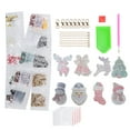 thumbnail image 1 of 8Pcs Keychain Diamond Painting Christmas Pattern DIY Resin Key Ring Luggage Pendants Crafts, 1 of 10