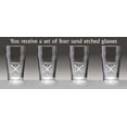 thumbnail image 2 of Johnson Irish Coat of Arms Pub Glasses - Set of 4 (Sand Etched), 2 of 2