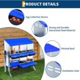 thumbnail image 3 of Eastvita Blue 6-Hole Metal Chicken Nesting Box with Legs, 3 of 7