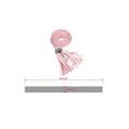 thumbnail image 4 of INSPIRE CHIC Women's Tassels Braided Skinny Waist Belts Pink 132 cm/52 inches, 4 of 8