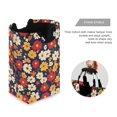 thumbnail image 3 of Yayeee Freestanding Laundry Hamper with Handle Collapsible Large Storage Basket for Clothes, Red Floral, 3 of 7