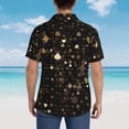 thumbnail image 4 of Xecao Casino Print Hawaiian shirt - A Stylish Short-Sleeve Button-Down for Men, Perfect for Casual Beach and Tropical Outings.,Large, 4 of 7