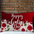 thumbnail image 6 of Valentines Day Pillow Covers Set of 2, Beautiful Rose and Heart Pillow Cases for Couch Sofa Living Room Outdoor Hello Valentines Day Home Decorations, 6 of 6